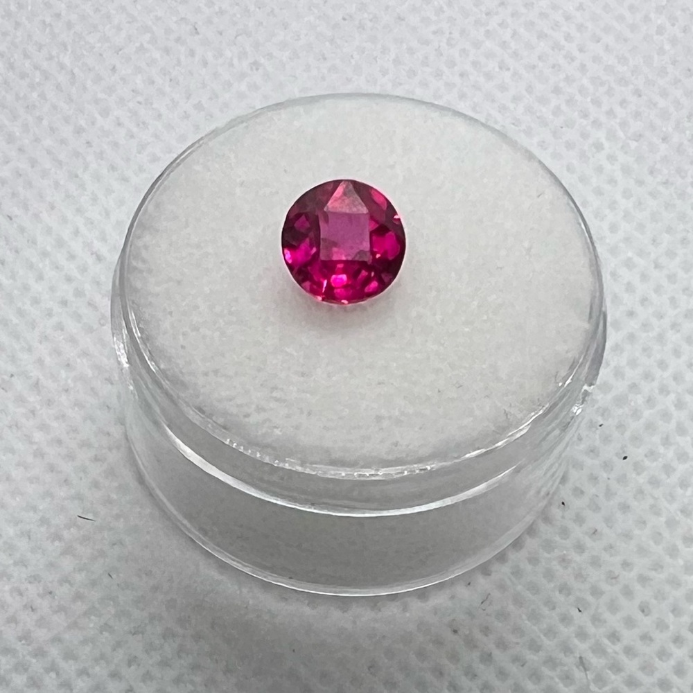 1.25 Carat Genuine Ruby Round Cut Loose Gemstone
